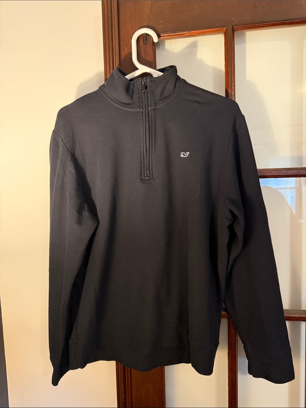 Vineyard Vines Men’s Black Half-Zip Pullover Sweater